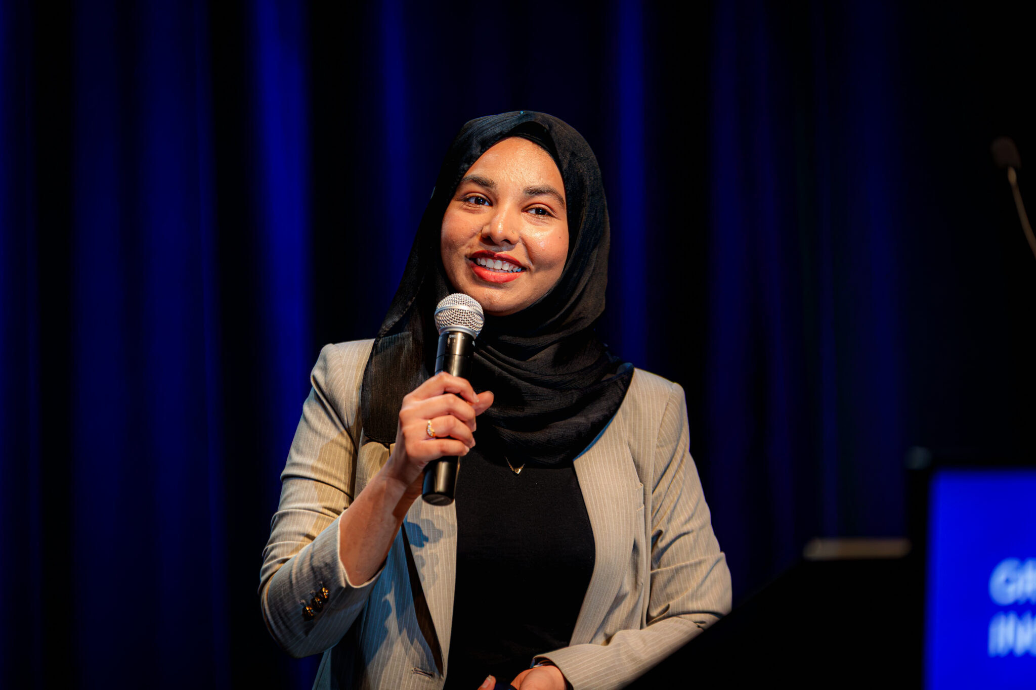 Business Incubator participant pitching